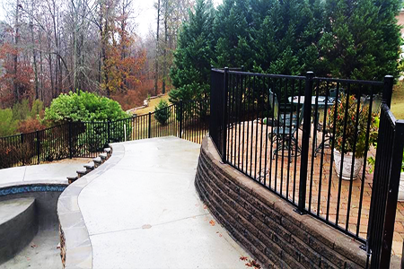 Fences on Retaining Wall